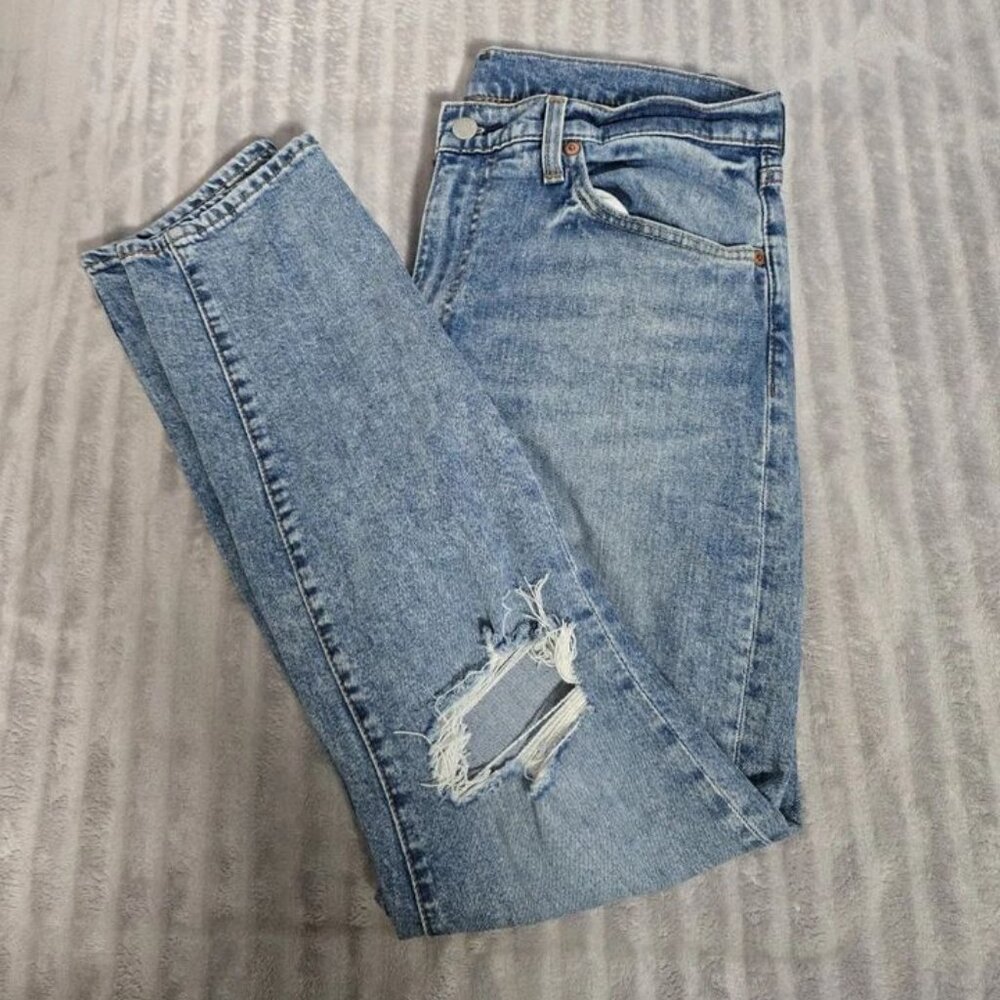 Levi’s 511 Slim Fit Distressed Ripped Light‎ Wash Men’s Jeans W33 L32. 018